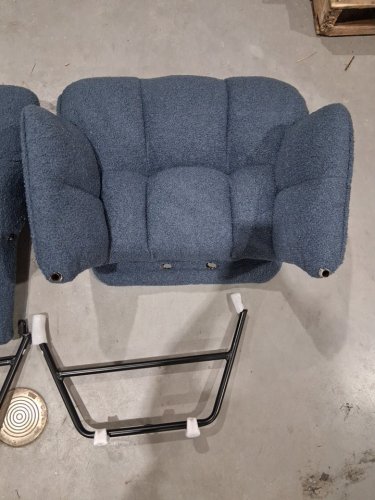 ZEDACHICA ROCKING CHAIR UPHOLSTERED GLIDER ROCKER - blue (MODEL: TDYY-01-STEELBLUE) image 7