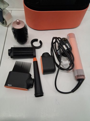 6PC DYSON I.D CURLY + COILY AIRWRAP MULTI STYLER AND HAIR DRYER WITH BLUETOOTH - SPECIAL EDITION CERAMIC APRICOT TOPAZ ( MODEL: HS08) image 3