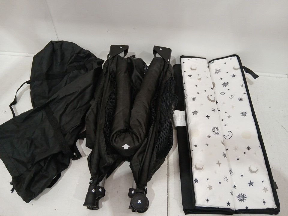 Cosco Kids Origins Playard Twinkle Twinkle Baby Playpen - 27.5" x 39.3" x 25.5" - Black/White - (model:05171ctwk) image 3