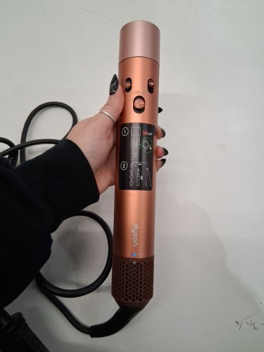 6PC DYSON i.d curly + coily airwrap multi styler and hair dryer with bluetooth - amber silk ( model: hs08) image 9