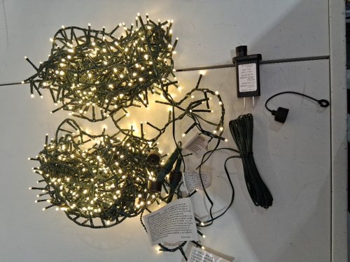 2PK Sylvania 400 Micro LED Christmas Lights - 28.8FT each  - White (MODEL:1851541) image 3