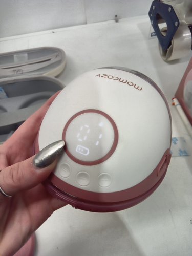 MOMCOZY MOBILE STYLE HANDS-FREE SLIM DOUBLE BREAST PUMP - COZY RED (MODEL: BP311) image 6