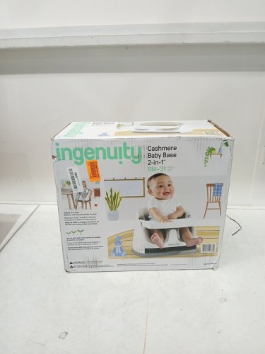INGENUITY BABY BASE 2-IN-1 SEAT BOOSTER FEEDING SEAT - CASHMERE/WHITE (model: 10678) image 2