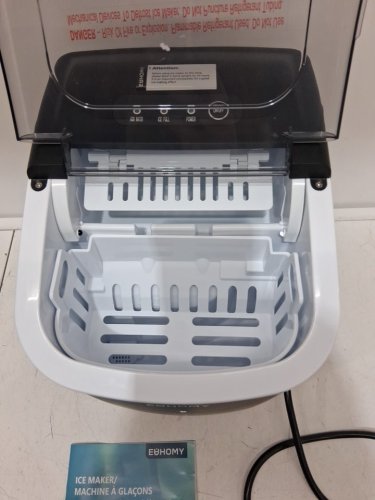 EUHOMY Countertop Ice Maker Machine - MAKES 26LB/Day - BLACK (MODEL: im-06d/IM001-Bbl-CAEH) image 4
