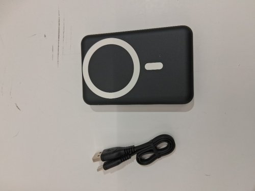 PODORU MAGSAFE MAGNETIC BATTERY PACK WITH TYPE-C CABLE FOR WIRELESS CHARGER - 10000MAH - 15W - BLACK (MODEL: ‎KT-D003) image 2