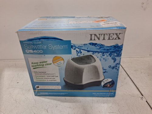 INTEX KRYSTAL CLEAR QS500 DIGITAL SALTWATER SYSTEM WITH E.C.O. FOR ABOVE GROUND POOLS UP TO 15000GAL. - 110V-120V/ REQUIRES 700-3000GPH FILTER - GREY/WHITE (MODEL: 26667EG) image 6