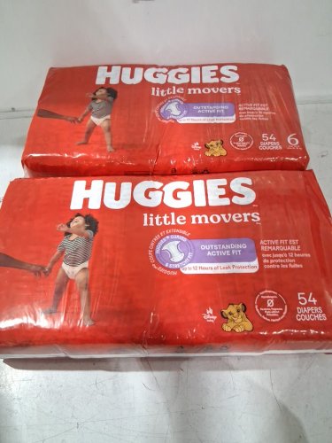 108pk huggies little movers outstanding active fit disposable baby diapers - size 6 (35lb+) - disney baby lion king (style: 56319) image 2