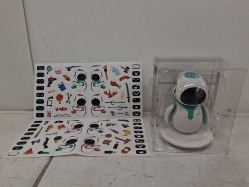Eilik Desktop Companion Robot with Emotional Intelligence Multi Robot Interactions - WHITE/TEAL image 3