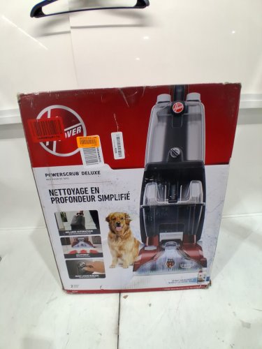 Hoover PowerScrub Deluxe Upright Carpet Cleaner with Spin Scrub, Multi‑Directional Brushes, Dual‑Tank System, Heat Force Rapid‑Dry, and Automatic Detergent Mixing - 20FT Cord - red/Grey (MODEL: FH50150VCD) image 2