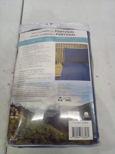 3pc soft sheet set from Portugal - twin - deep blue (model: 1526661) image 3