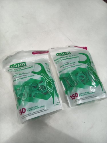 2 (150PK) G.U.M. PROFESSIONAL CLEAN STRONG FLOSSERS - FRESH MINT image 2