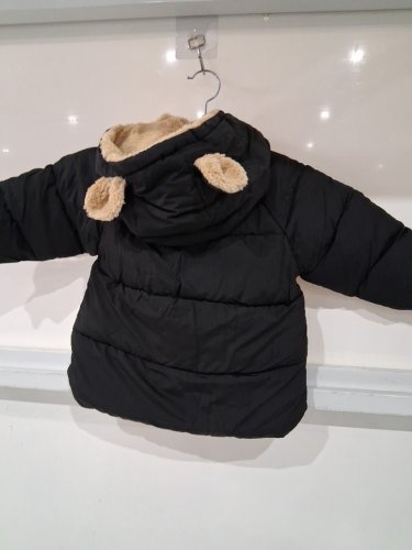 kid's AIMAOMI Fleece Lined Winter jacket - 18M -24M -black /tan (model: LdF2eioz) image 3