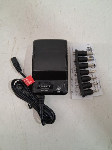 insignia multi-voltage ac power adapter - 3-12v - black (model: image 2