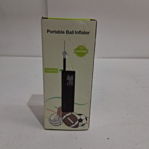 OLGEO PORTABLE Electric Ball Pump with Pressure Gauge and Digital LCD Display - 3-18PSI - BLACK (MODEL: X3) image 2