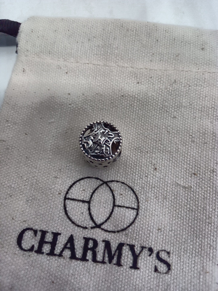 womens PANDORA X CHARMY hogwarts castle & coat of arms charm -  s925 sterling silver image 3