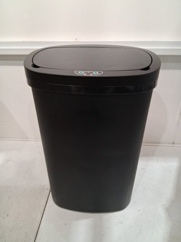 BestOffice Kitchen Trash Can with Touch Free Lid - 13GAL - black (model: tc-2461r-black) image 3