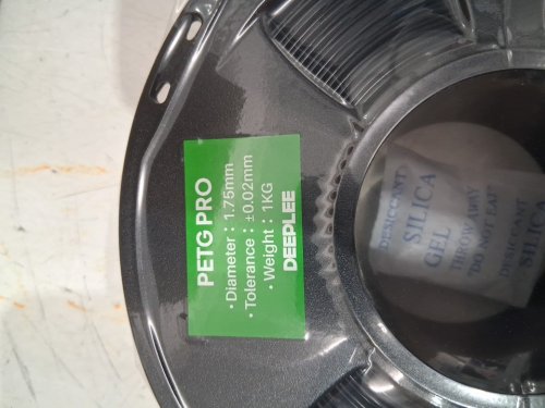 3pk DEEPLEE PLA 3D Printer Filament  Bundle 1.75mm/1KG each (3KG total) - gloss black image 4