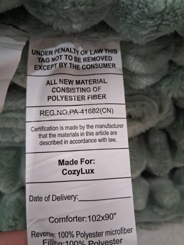 3PC CozyLux Fleece Comforter with 2 Pillowcases - 300GSM Flannel Faux Fur & Oeko-TEX Certified - Machine Washable - KING - sage green image 5