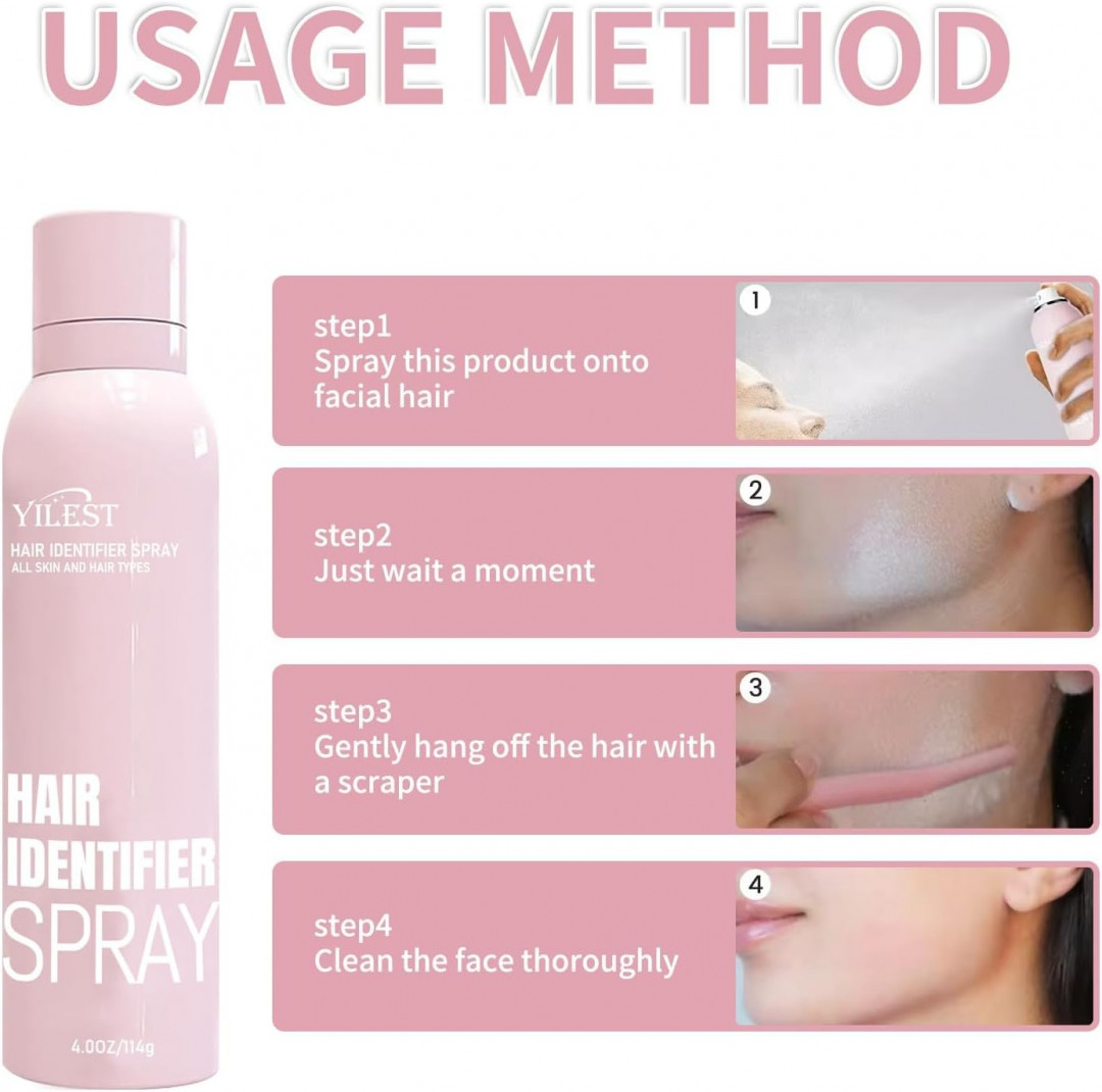 hair identifier spray for easy facial hair removal and a flawless finish - 4oz image 2
