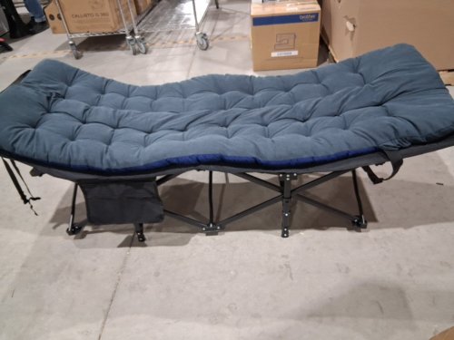 ATORPOK MAD COMFY FOLDING PORTABLE CAMPING COT - 450LB CAPACITY - blue - (MODEL: dxr-cc7008-2bt) image 7