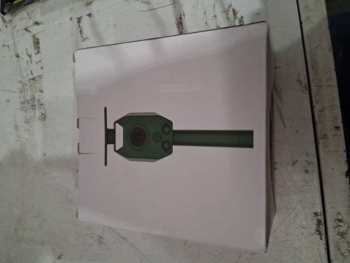 ANIMAL REPELLER ULTRASONIC SOLAR POWER BIRD DOG CAT SKUNK DEER RACCOON REPELLENT - 19" - GREEN image 2