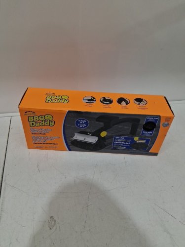 2PC Scrub Daddy BBQ Daddy Steam Cleaning Grill Scrubber Value Pack - Black (Model: 1882120) image 2