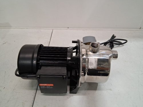 vevor shallow well portable stainless steel sprinkler pump - 3/4HP - Stainless Steel/black (model: ZX11004) image 4