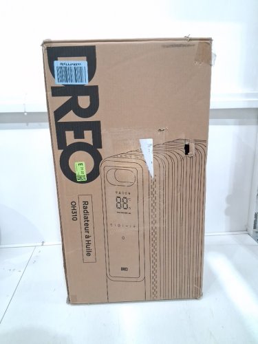 DREO electric Oil-filled radiator Heater with remote control - 1500w - dark Grey (Model: DR-HSH010) image 2