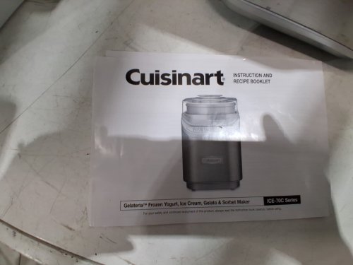 CUISINART GELATERIA FROZEN YOGURT, ICE CREAM, GELATO & SORBET MAKER - 1.9L capacity - SILVER/stainless steel (MODEL: ICE-70C) image 8