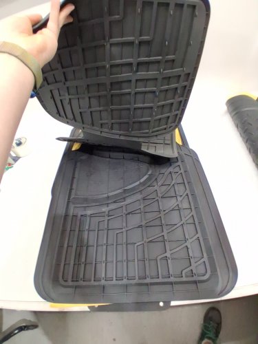 6PC FH Group UNIVERSAL Trimmable All Weather PREMIUM FLOOR MATS AND TRUNK LINER - BLACK/BEIGE (MODEL: F11311BEIGE-F16401BLACK-AVC) image 6