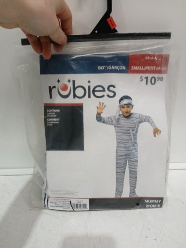 BOYS RUBIES MUMMY COSTUME - SMALL (4-6) - WHITE / BLACK (ITEM: 1001654) image 2