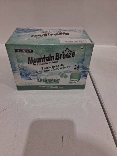 24PK mountain breeze thunda funda sugar free breath strips  - spearminh image 2
