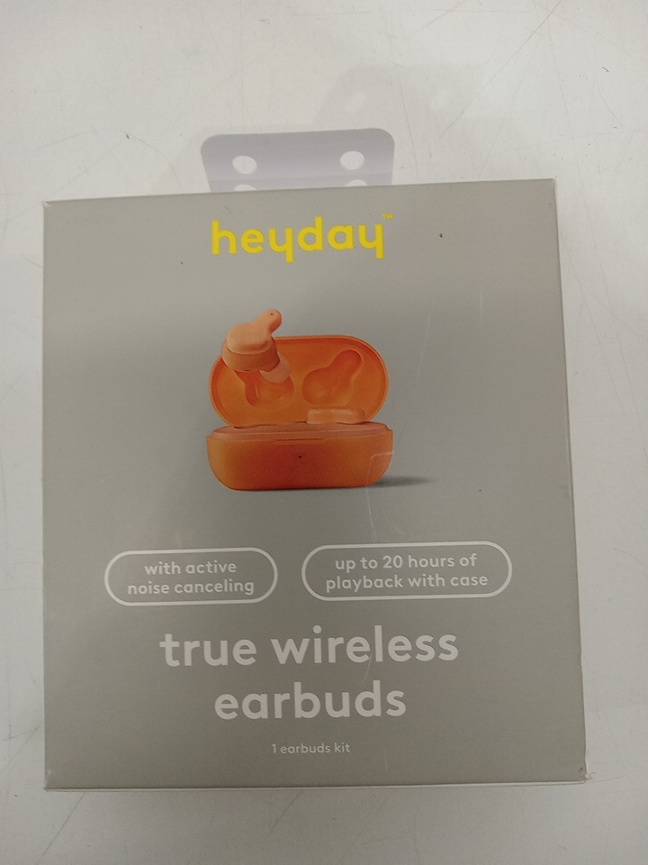 Heyday true wireless Sweat Resistant Bluetooth Earbuds - 33FT RANGE - Peach (Model: 008 07 0468) image 2