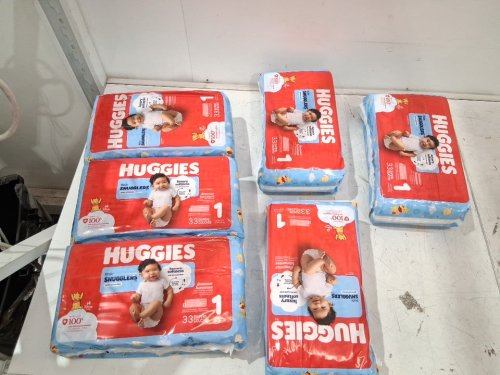 198PK HUGGIES LITTLE SNUGGLERS BABY DIAPERS - SIZE 1 (UP TO 14LB) - DISNEY WINNIE THE POOH (MODEL: 56308) image 3