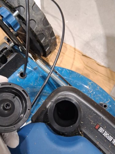 Gas Powered Push Lawnmower with 144cc engine - 20" - blue (model: yyj077km51s) image 7