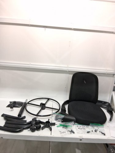 Winrise Ergonomic Drafting Chair with Lumbar Support - 21" x 11" x 21" - black (model: wr189-z) image 3