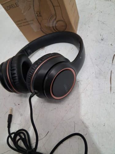 lorelei over-ear wired headphones with microphone - space black (model : X8) image 4
