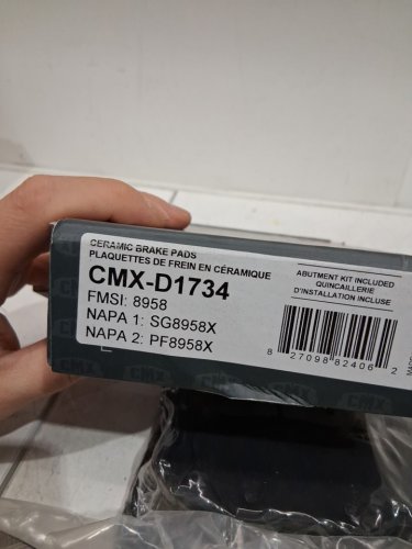 one performance brake pads and rotors for Jeep Cherokee 2014 - 2022 - steel (Models: CMX-D1734  DS1-781099 image 4