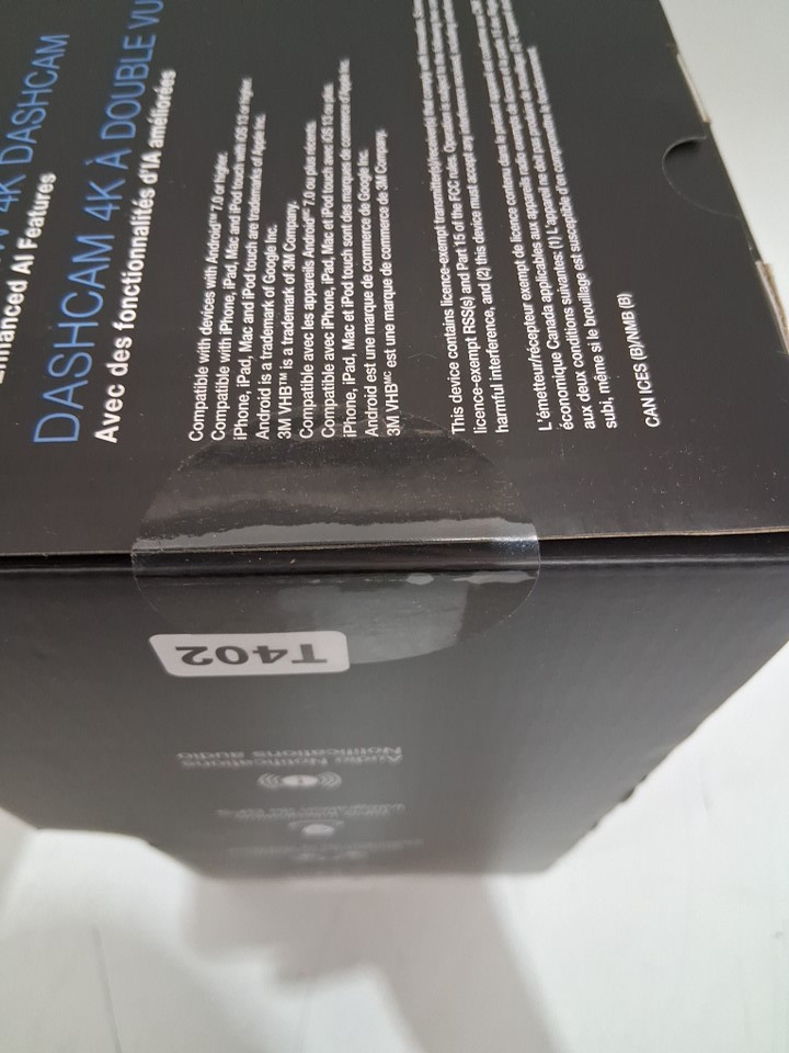 type s Dashcam with AI-Powered Driver Assistance - 4k - black (model: 1829139) image 5