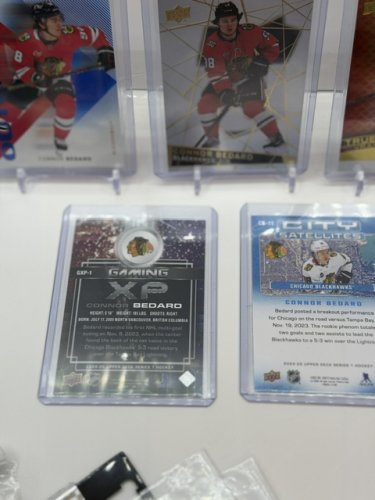 5 ASSTD CONNOR BEDARD UPPER DECK HOCKEY CARDS image 5