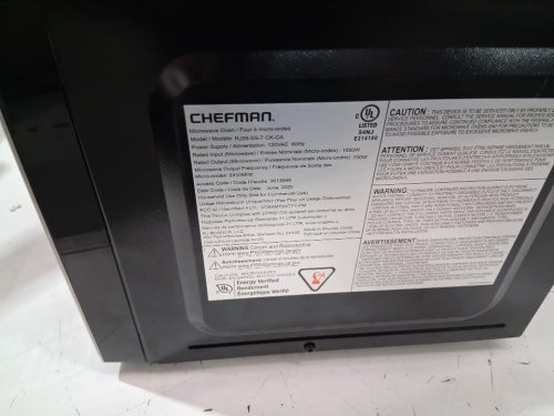 CHEFMAN Countertop Microwave Oven WITH CHILD SAFETY LOCK - 0.7 CU.FT / 20L - Black /STAINLESS STEEL (Model: RJ55-SS-7 ) image 7