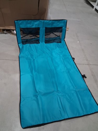 lilistar double beach loungechair with back support - blue image 4