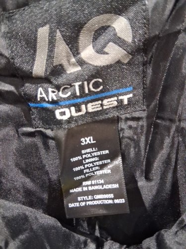 mens arctic quest Ski Bib Overalls Snow Pants- 3XL- BLACK (STYLE: QMB9055) image 4