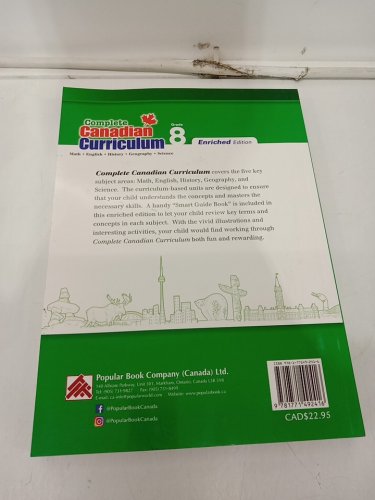 (paperback) Complete Canadian Curriculum: Grade 8 (Enriched Edition): math/english/History/Geography/Science image 3