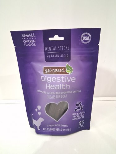 N-Bone Get Naked Grain Free Digestive Health Dental Chew Sticks - small - 176g - chicken flavour image 2