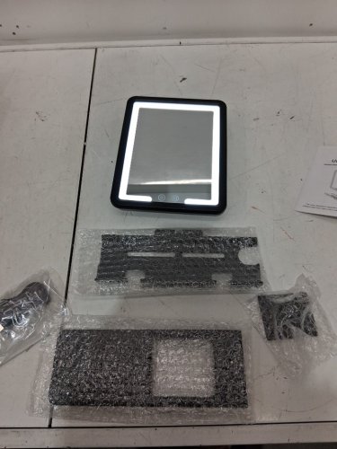 EEUUTY fogless heated shower mirror - 7" x 9" - Black image 3