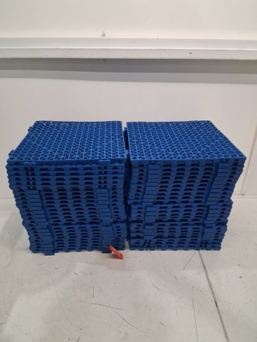 50PK VEVOR Modular Interlocking Drainage Mats - 12" - blue image 3
