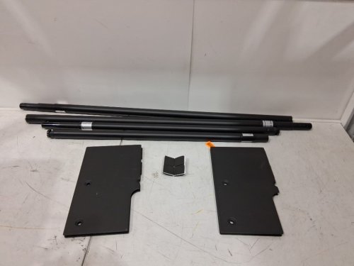 Heavy Duty Backdrop Stand Adjustable Background Support System Kit with Base - 7ft x 62" - black image 2