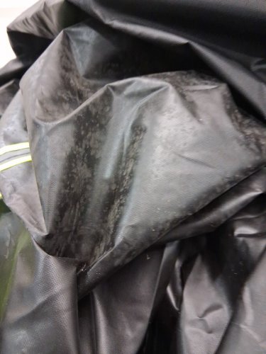 heavy-duty waterproof outdoor cover designed for vehicles like motorcycles, e-bikes, ATVs, or scooters - black/yellow image 4