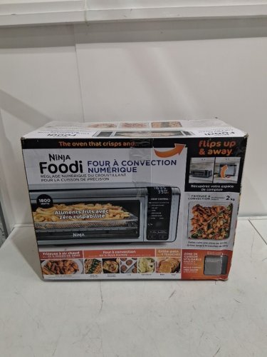 NINJA FOODI 8-IN-1 DIGITAL FLIP-AWAY AIR FRY OVEN - STAINLESS STEEL - (SP101C) image 3